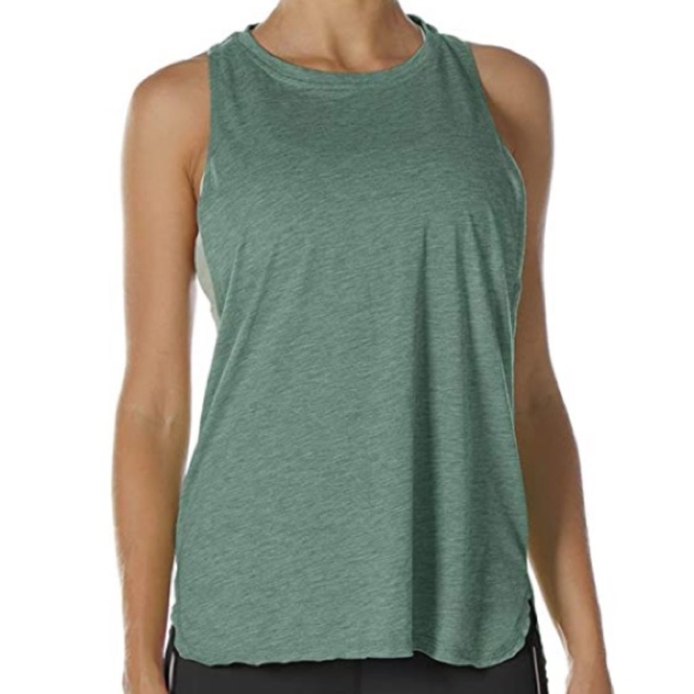 Icyzone Green Workout Tank Top - S